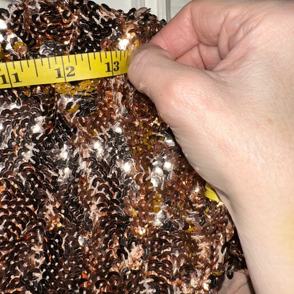 Anthropologie Maeve sequined midi dress (rose gold!) (XS) - Picture 12 of 12